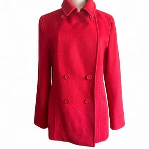 Cashmere Boutique Double Breasted Pea Coat | Cashmere Wool Blend (size 12)